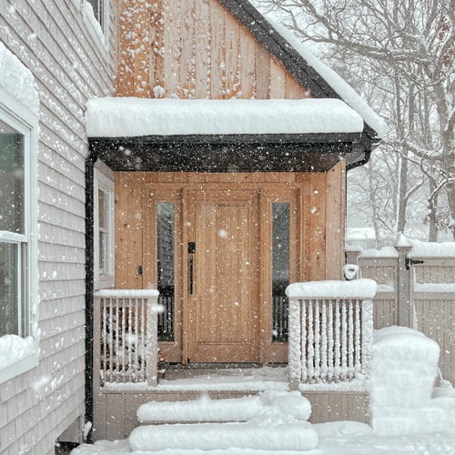 Custom A-Series Inswing Door with Transom Window